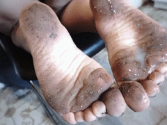 ALPHA, BETA, GAMMA: The real cuckold feast-Dirty feet covered in cum (cuckold pov)