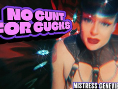No Cunt For Cucks… Super Horny Highly Orgasmic Leather FemDomme Masturbates Humiliates POV MOV Format