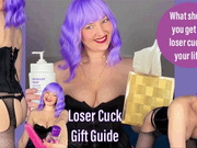 Loser Cuck Gift Guide - Humiliating Gift Suggestions for Cucks - Verbal Humiliation Cuckolding Female Domination with Femdom Brat Girl Mistress Mystique - WMV