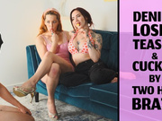 Denied Loser Teased & Cucked by Two Hot Brats - Eva, Alora
