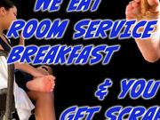 WE Eat Room Service Breakfast and YOU Just Get Scraps! Ft Jade Sun