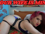 Your Wife is Mine: stroke your cock to your wife's pussy juices on my lips Andrea Rosu HDMP4