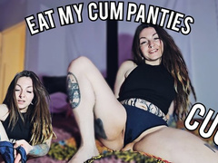 Suck the creampie out of my panties, cuck! MP4