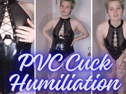 Cum Before My Bull Arrives -- PVC Cuck Humiliation