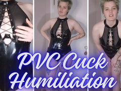Cum Before My Bull Arrives -- PVC Cuck Humiliation