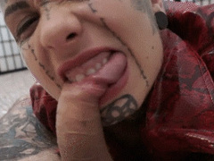 Cucky you can enjoy your lazy cock for the last time in your life because I'll eat it!