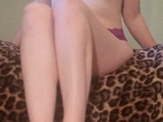 Suck My boyfriends cum off My panties and pink pussy