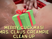 Merry Cuckmas! Mrs Claus Creampie Clean-Up