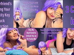 My Boyfriend's Holding Your Chastity Key Cuck Collection - Keyholder Cuckolding Humiliation Tease & Denial Femdom POV with Mistress Mystique - WMV