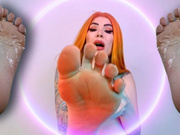 Clean my spunk covered feet cuck! - ASMR