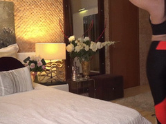 SELENNENOIR - Stretching in front of my gardener