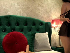 RHEAANDERSON - Making my cuck hubby watch how I fuck the big cock he sent me as a surprise while he was away