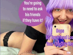 Oops My Boyfriend Lost Your Chastity Key - Keyholder Cuckolding Femdom POV Humiliation with Mistress Mystique - WMV