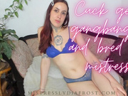 Cuck gets gangbanged and bred for mistress