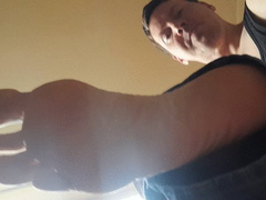 You foot pervert,my foot servant,foot slave