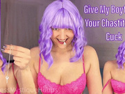 Give My Boyfriend Your Chastity Key Cuck - Cuckolding Femdom POV with Brat Mistress Mystique - MP4