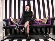 Black Widow Strokes Her Lover- (mov)