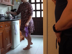 Big Booty Wife Gets Creampied By Lover as Cuckold Husband Watches and Jerks Off