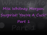 Miss Whitney Morgan: Surprise You're A Cuck part 1 - wmv