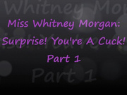 Miss Whitney Morgan: Surprise You're A Cuck part 1 - mp4