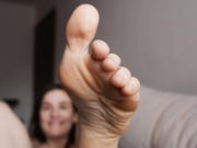 FUCKER CUM ON MY FEET, AND HUBBY ATE IT