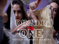 Dinner for One: Cuckold CEI and Panty Cleaning