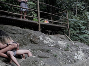 Mike encourages Karina to fuck a stranger on the waterfall trail (PART 04)