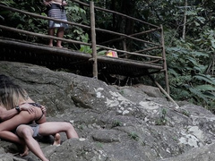 Mike encourages Karina to fuck a stranger on the waterfall trail (PART 04)