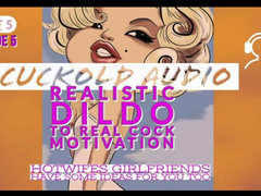 PT5 Realistic Dildo to a Real Mans Cock PRACTICE MAKES PERFECT