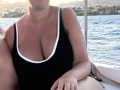 wife flirty on a boat